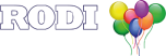 Rodi Ballondecoraties en springkussenverhuur logo