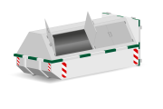 Gesloten afvalcontainer huren