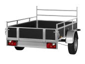 Open aanhanger huren | Middel (geremd)