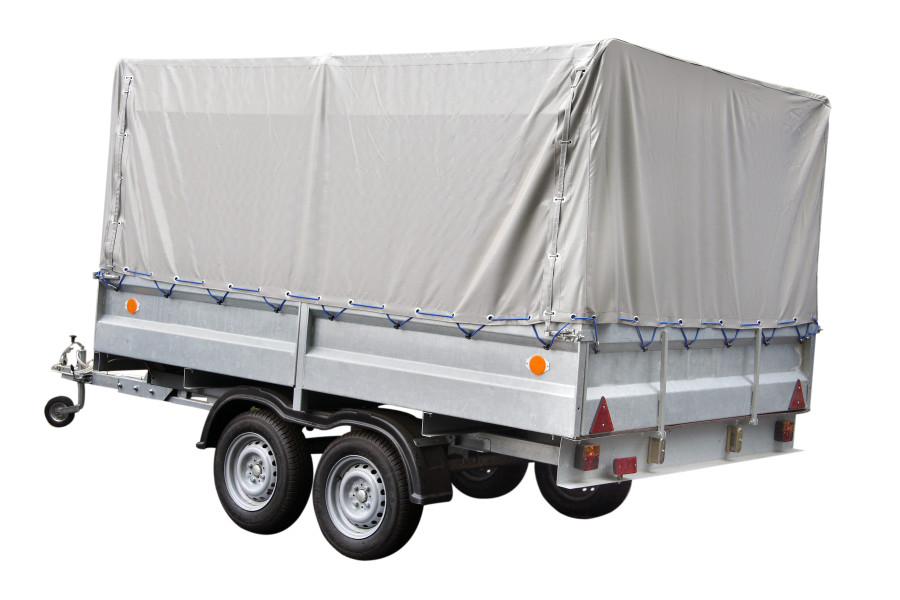 Tandemaanhanger met huif - JDB Aanhangwagen verhuur Goirle - 2