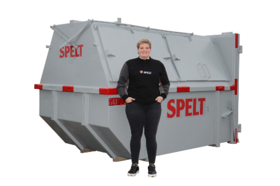 10m³ Gesloten dakafvalcontainer - Spelt Afvalinzameling - 2