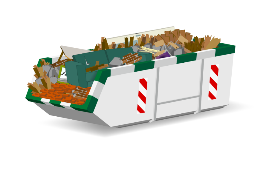 9m³ Bouw- en sloopafval container - Nijhuis Milieu Service - 1