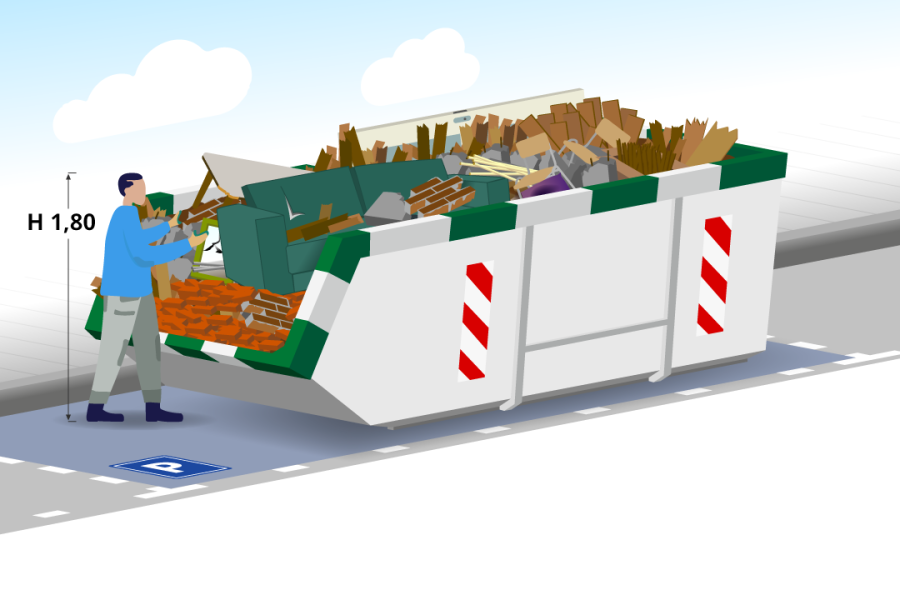 10m3 Bouw- en sloopafvalcontainer - Containerverhuur & Grondverzet Tichelaar - 2