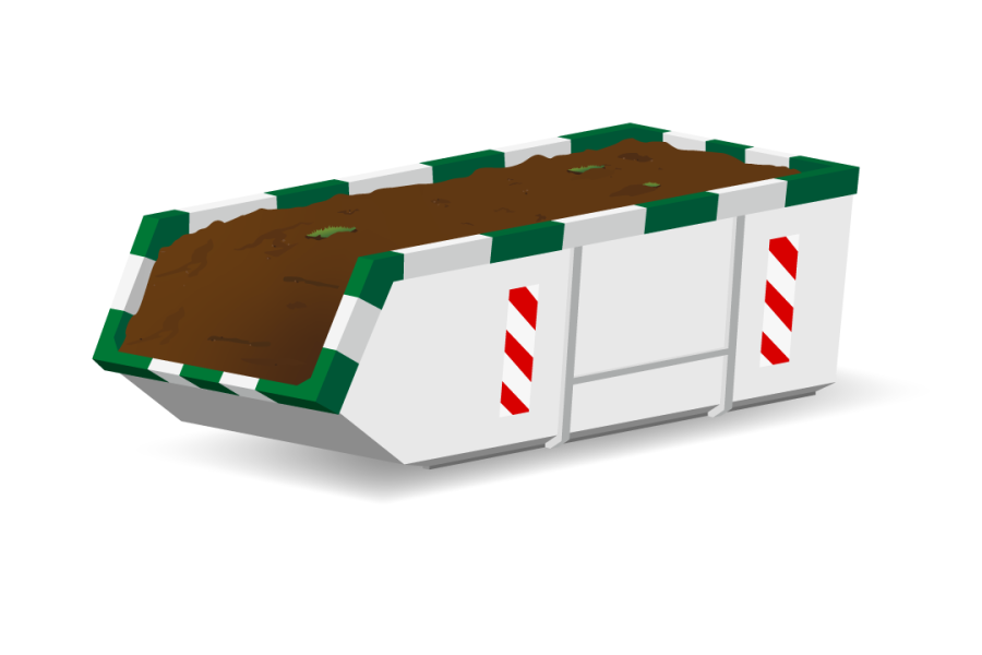 9m³ Grondafvalcontainer - Top Milieu Service - 1