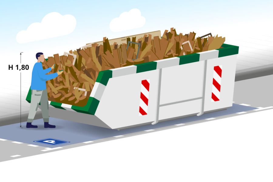 10m3 Houtafvalcontainer - Containerverhuur & Grondverzet Tichelaar - 2