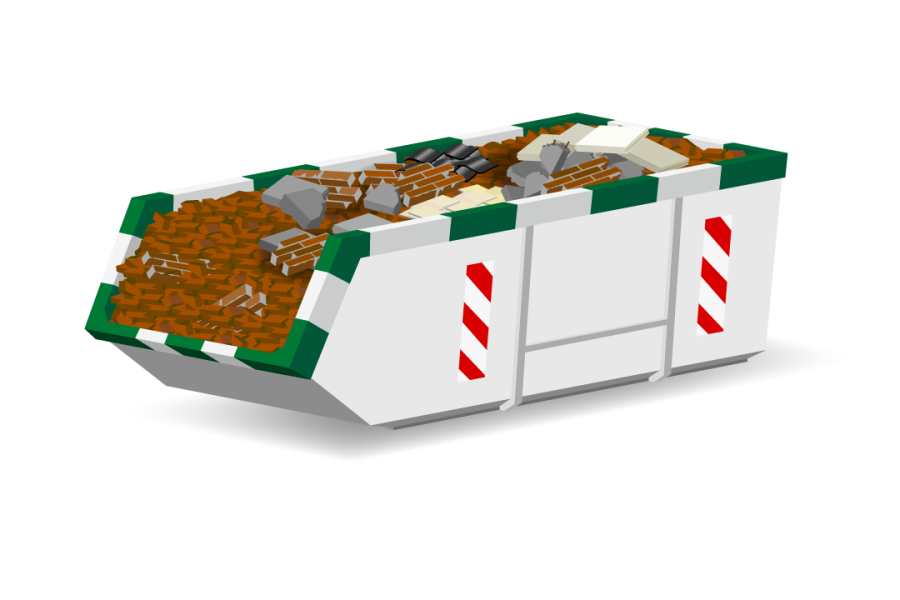10m³ Puinafvalcontainer - Afval Groep Twente - 1
