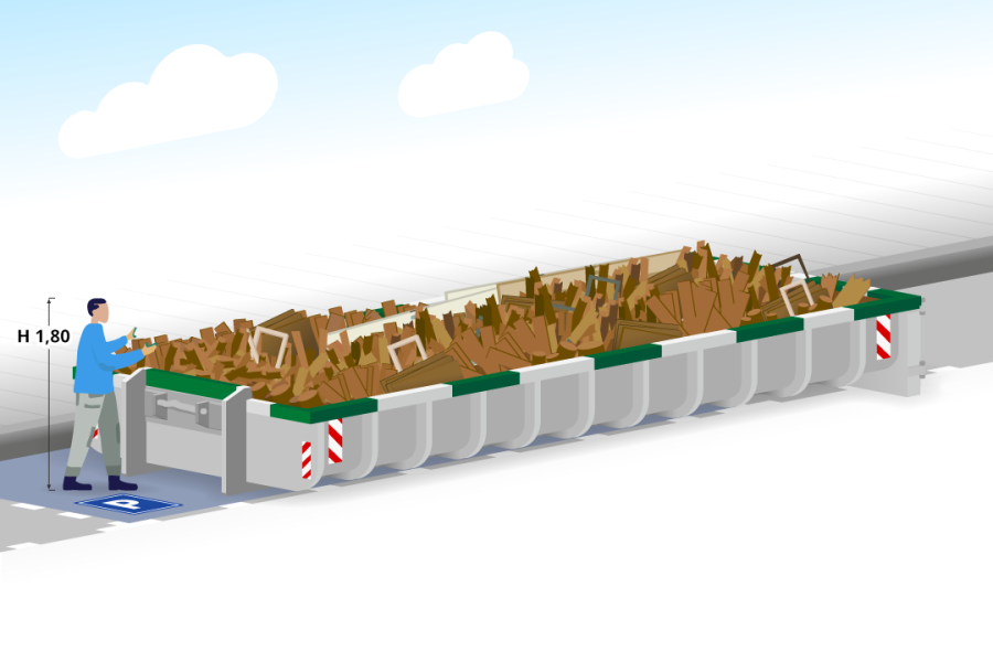 12m³ Houtafvalcontainer - P. van Erp Containers - 2
