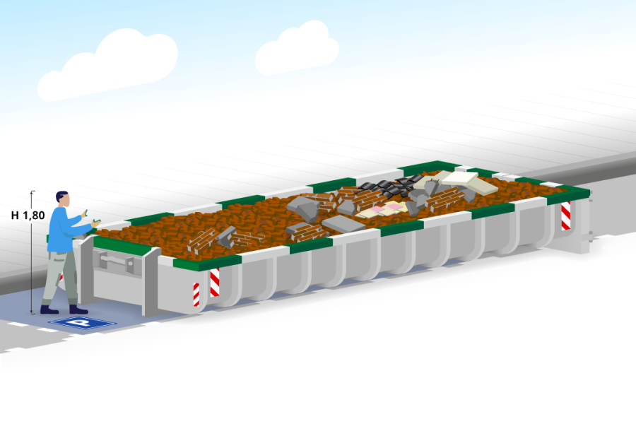12m³ Puinafvalcontainer - P. van Erp Containers - 2