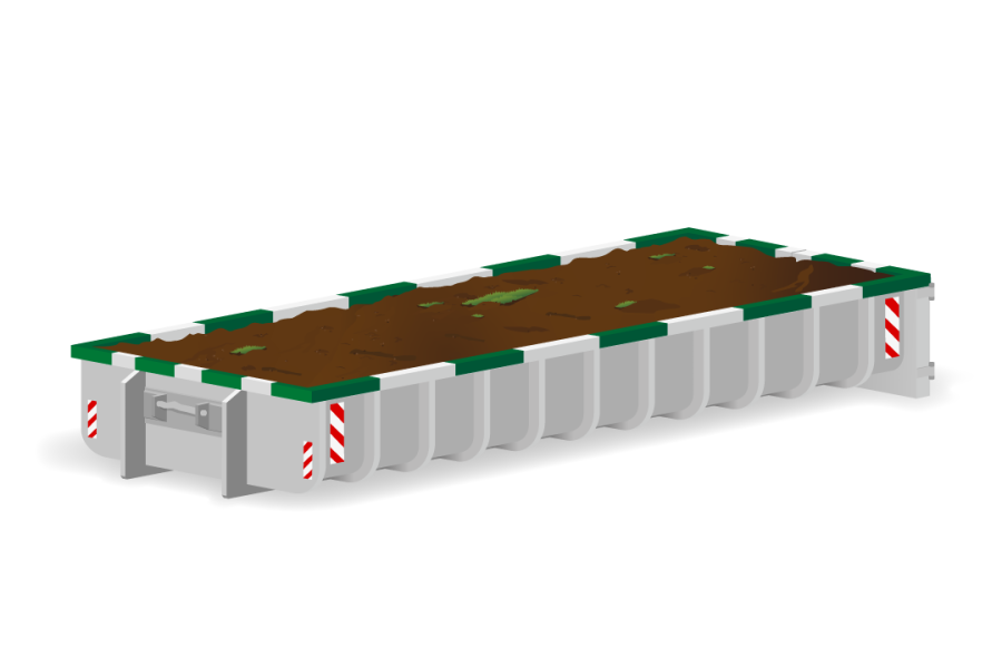 15m³ Grondafvalcontainer - Top Milieu Service - 1