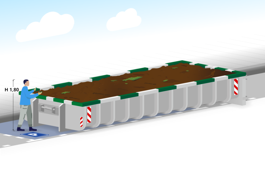 15m³ Grondafvalcontainer - P. van Erp Containers - 2