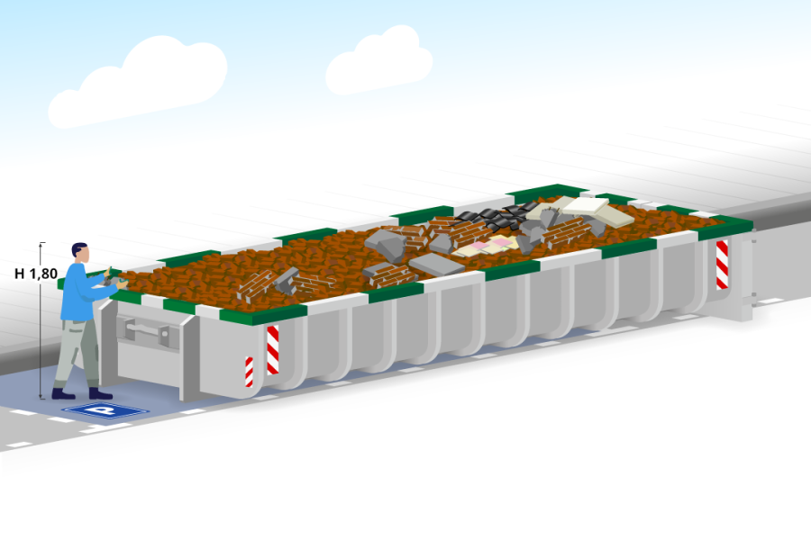 15m³ Puinafvalcontainer - P. van Erp Containers - 2