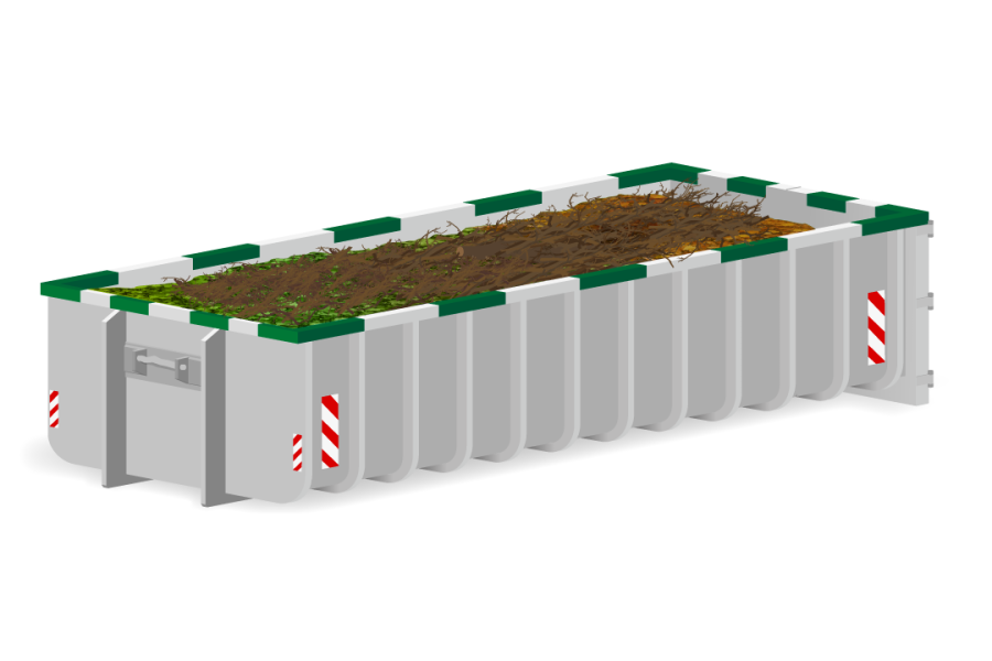 40m³ Tuin- en groenafvalcontainer - Top Milieu Service - 1