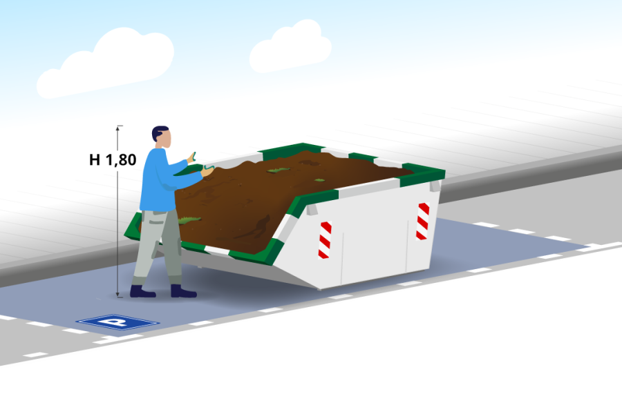 3m³ Grondafvalcontainer - Goedkopecontainer.nl - 3