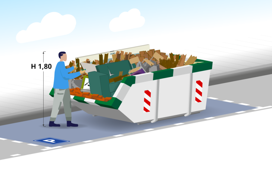 4m3 Bouw- en sloopafvalcontainer - Containerverhuur & Grondverzet Tichelaar - 2
