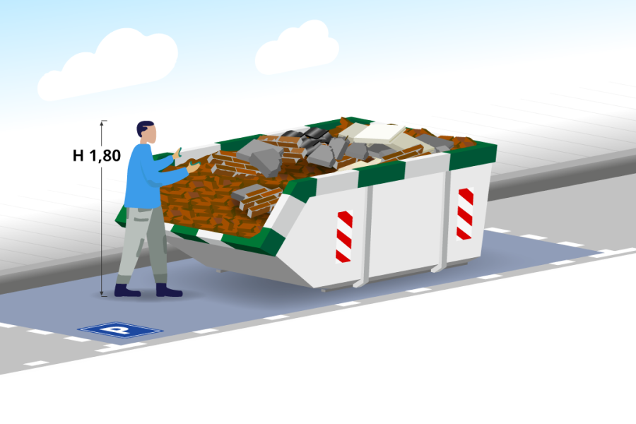 4m³ Puinafvalcontainer - Afval Groep Twente - 2