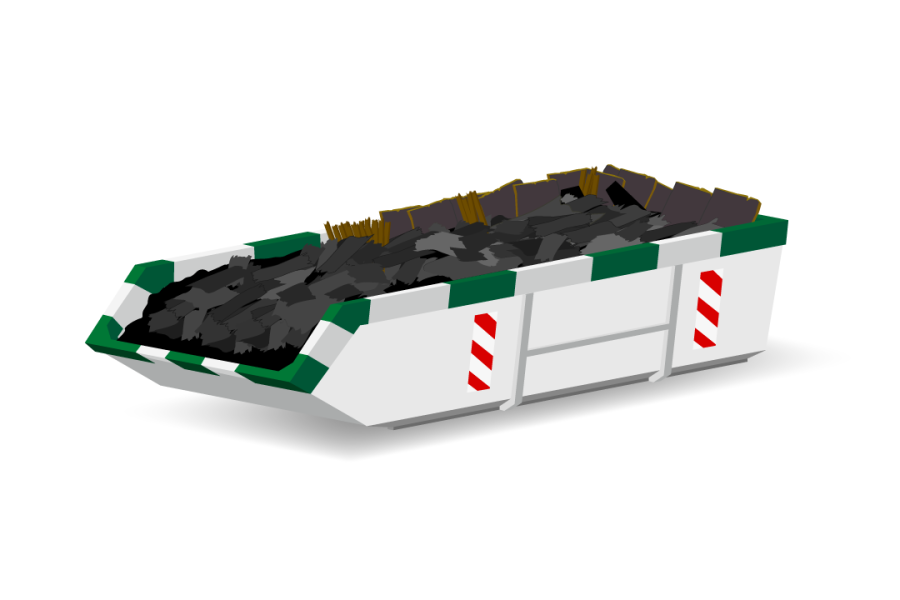6m³ Dakafvalcontainer - Top Milieu Service - 1