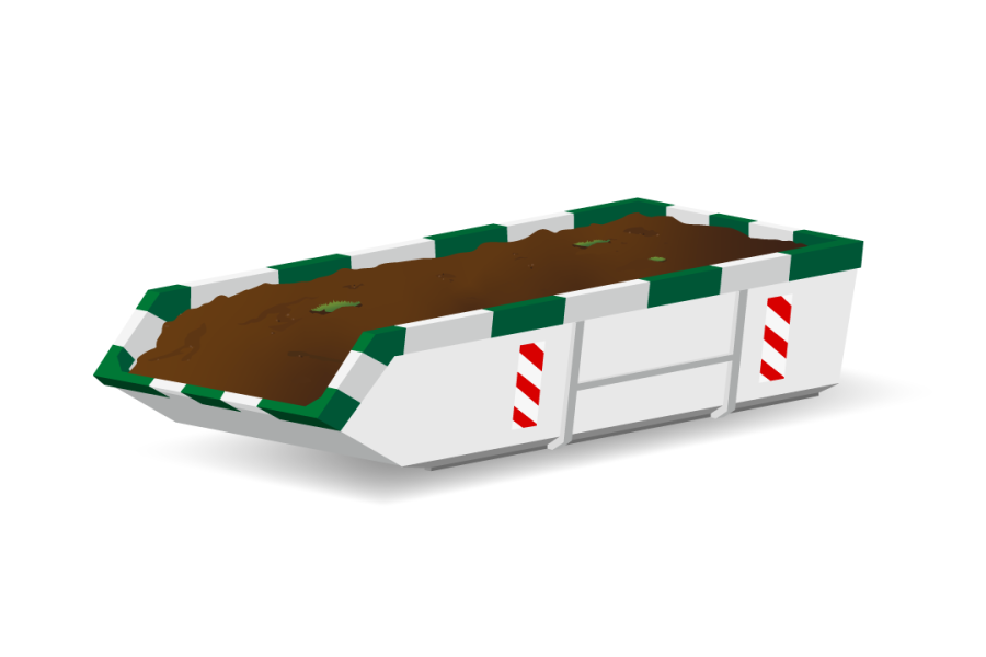 6m³ Grondafvalcontainer - Top Milieu Service - 1