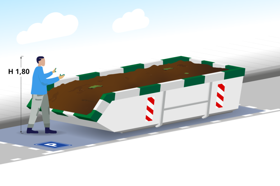 6m³ Grondafvalcontainer - Afval Groep Twente - 2