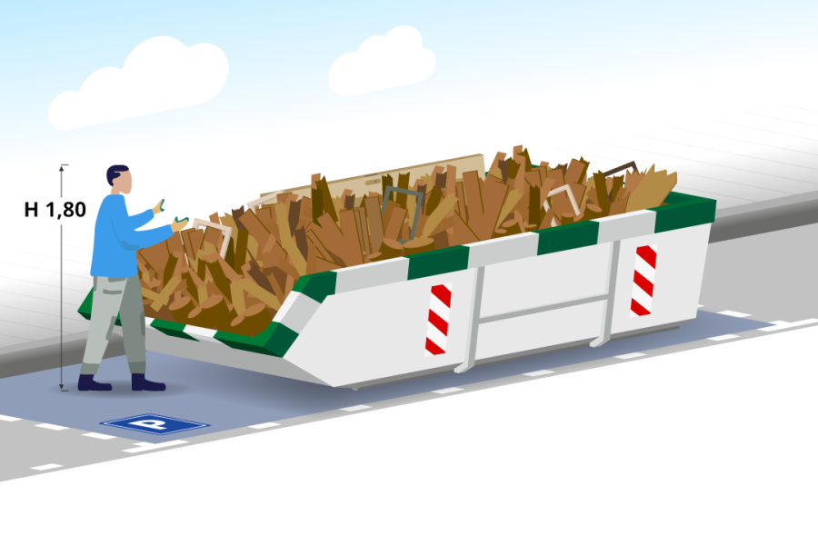 6m3 Houtafvalcontainer - Containerverhuur & Grondverzet Tichelaar - 2