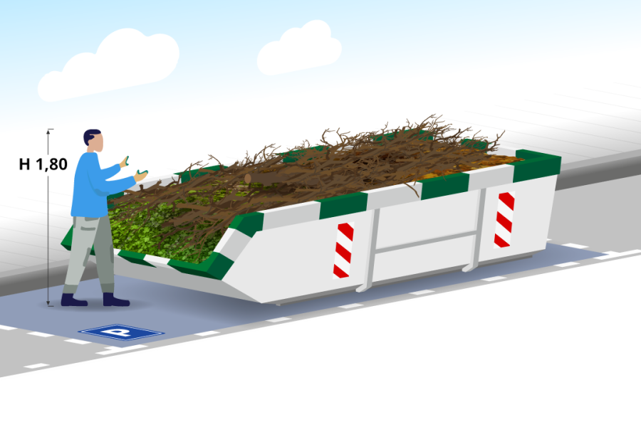 6m3 Groenafvalcontainer - Containerverhuur & Grondverzet Tichelaar - 2