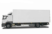 Vrachtwagen met gesloten bak