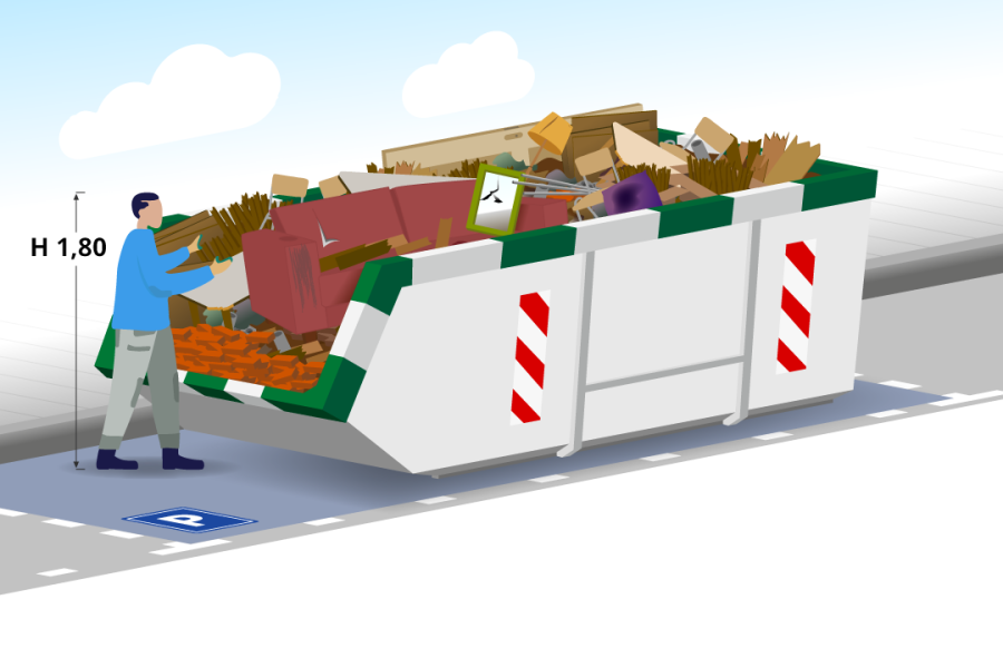 10m3 Grofvuilcontainer - Containerverhuur & Grondverzet Tichelaar - 2
