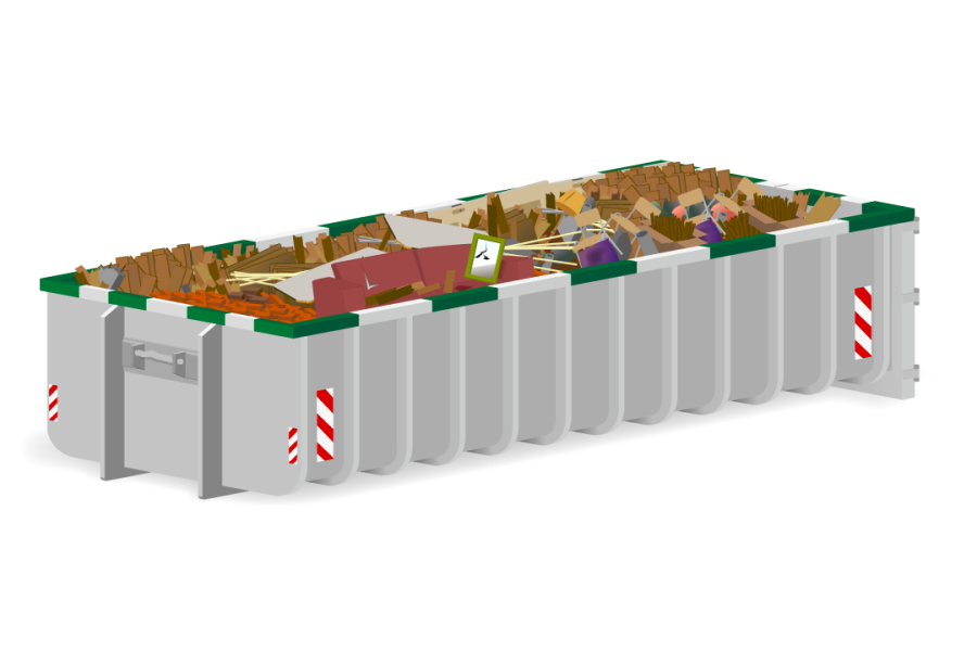 20m³ Grofvuilcontainer - Goedkopecontainer.nl - 1