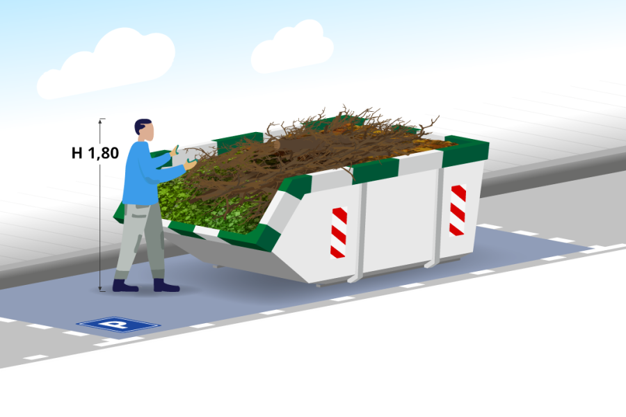 4m3 Groenafvalcontainer - Containerverhuur & Grondverzet Tichelaar - 2