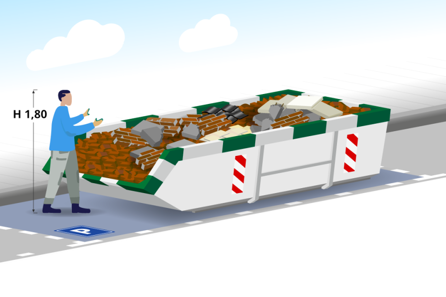 6m³ Puinafvalcontainer - Containers in Twente - 2